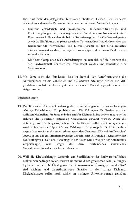 Agrarbericht Innenteil - Ministerium für Umwelt, Landwirtschaft ...