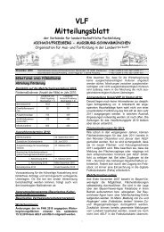 VLF Mitteilungsblatt - Amt für Ernährung, Landwirtschaft und Forsten ...