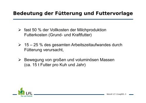 Fütterungstechnik für die Milchviehhaltung - Agrarbildungszentrum ...