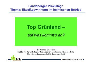 Top Grünland – - Agrarbildungszentrum Landsberg am Lech