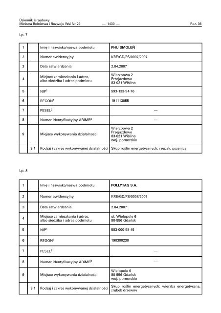 Pobierz treść dziennika - NetTAX