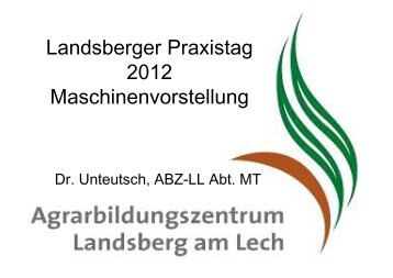 6,00 m Beschreibung - Agrarbildungszentrum Landsberg am Lech