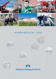 JAHRESBERICHT 2007 - Volksbank Niedergrafschaft eG