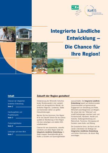 Integrierte Ländliche Entwicklung – Die Chance für Ihre Region!