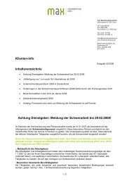 Klienten-info 2 2008 - max Steuerberatung