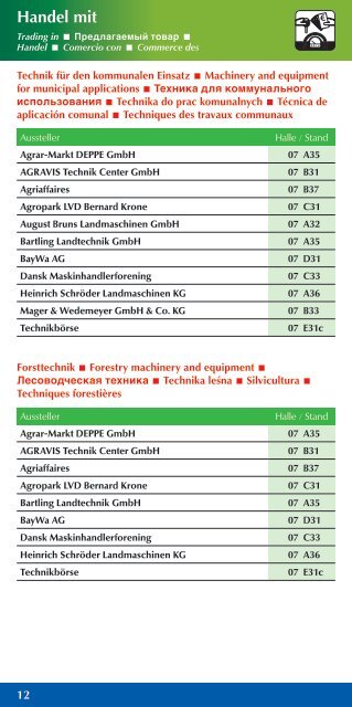 Hanover / Germany 15 – 19 November 2011 - Agritechnica