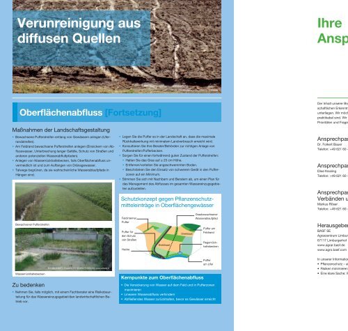 Broschüre Gewässerschutz - BASF Pflanzenschutz Österreich