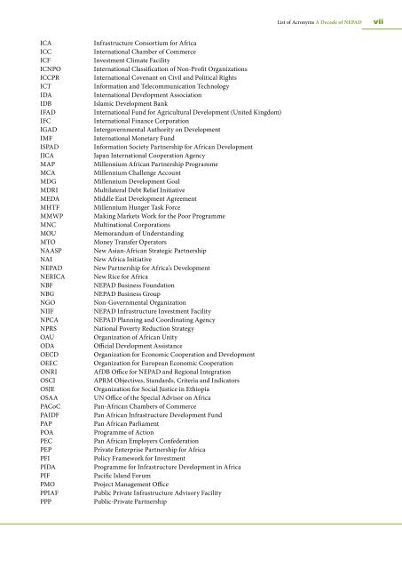 A Decade of NEPAD - Economic Commission for Africa - uneca