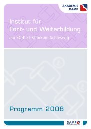 Programm 2008 Institut für Fort- und Weiterbildung - Akademie Damp