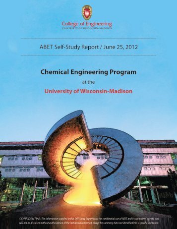 Chemical Engineering Program - UW-Madison CBE Assessment ...