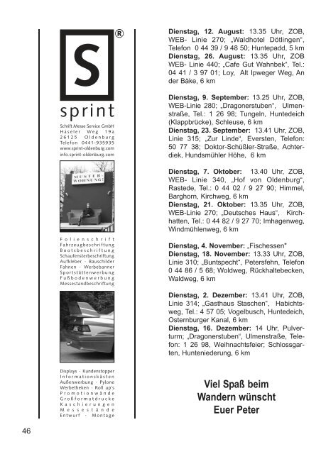 OTB-Mitteilungen 04/2007 - Oldenburger Turnerbund