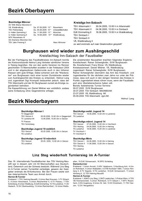 05/2005 - Bayerischer Turnspiel- Verband