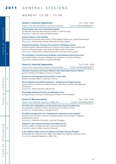 High quality papers on theoretical, empirical and applied topics ...