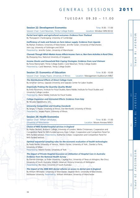High quality papers on theoretical, empirical and applied topics ...