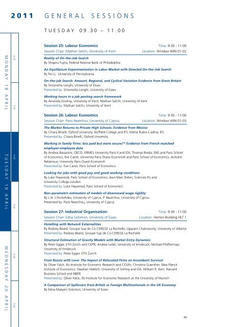 High quality papers on theoretical, empirical and applied topics ...