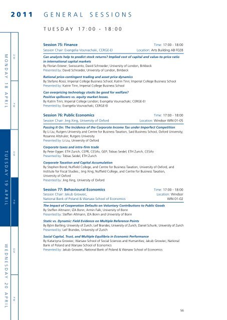 High quality papers on theoretical, empirical and applied topics ...