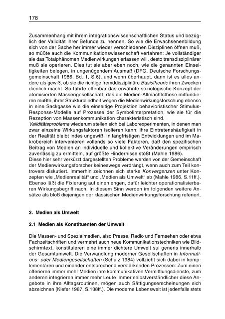 Beiträge der Bezugswissenschaften zur Erwachsenenbildung