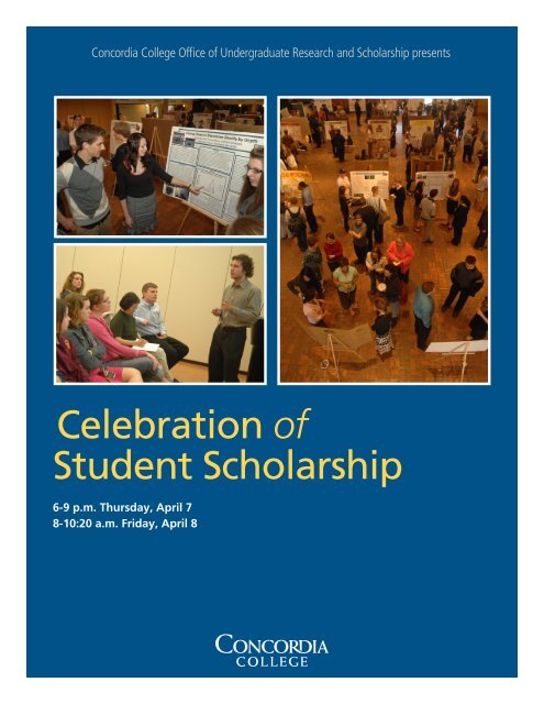 Celebration of Student Scholarship - Concordia College