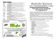 Badorfer Notizen 22 - Apr 06 - Dorfgemeinschaft von Badorf-Eckdorf