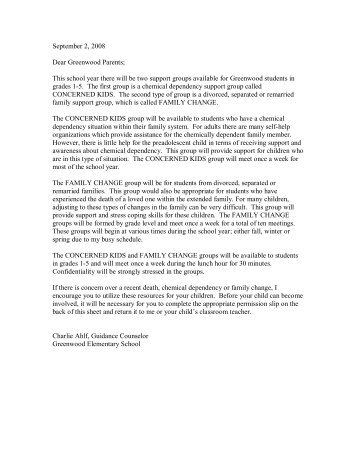 Parental Permission letter and form for groups