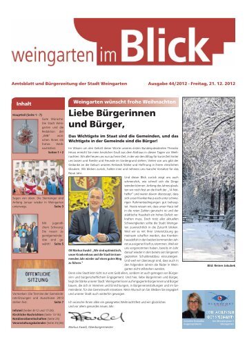 Ausgabe 44/2012 - Weingarten im Blick