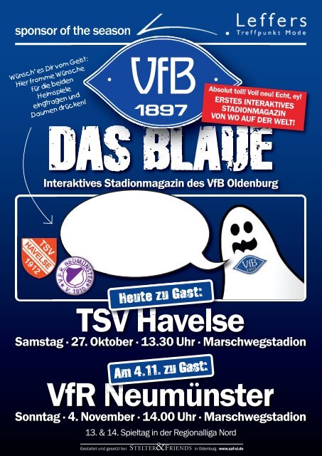 Das Blaue - Saison 2012/2013 #7 & #8 - VfB Oldenburg