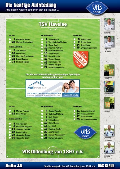 Das Blaue - Saison 2012/2013 #7 & #8 - VfB Oldenburg