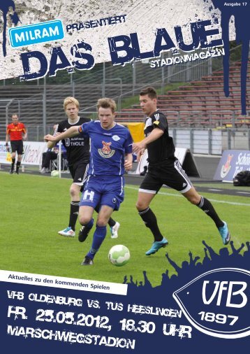 Das Blaue - Saison 2011/2012 - VfB Oldenburg