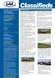 Classifieds - the Light Aircraft Association