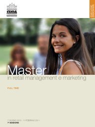 Scarica la brochure del master - Fondazione CUOA