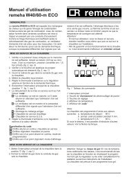 Manuel d'utilisation remeha W40/60-m ECO - Thema.be