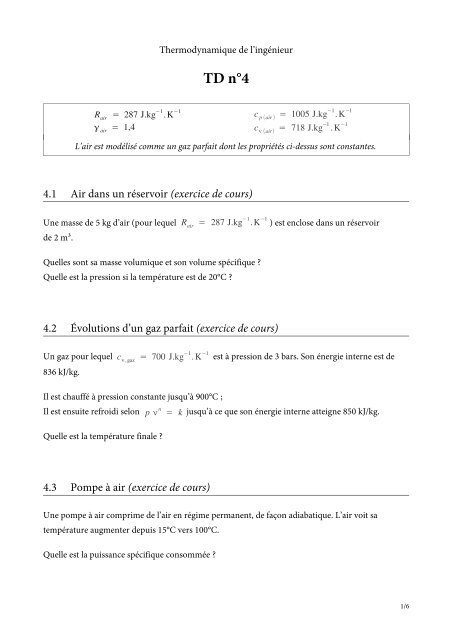 exercice de cours - ariadacapo.net