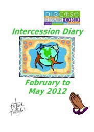 Intercession Diary February to May 2012 - The Diocese of Bradford