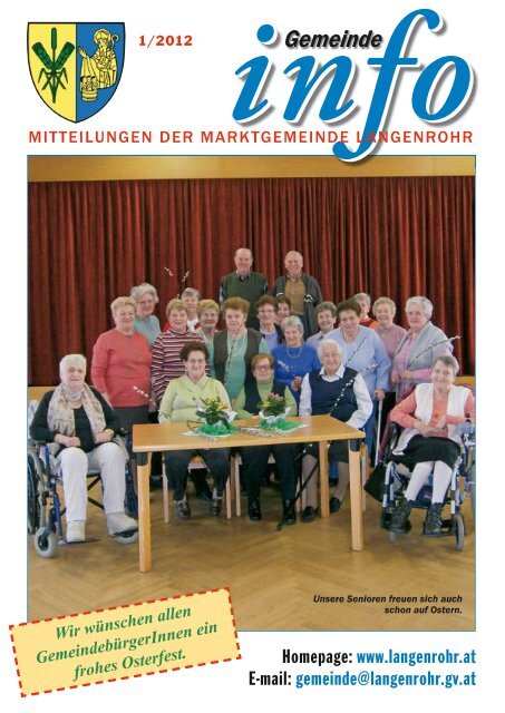 Gemeinde-Info (1,79 MB) - Marktgemeinde Langenrohr