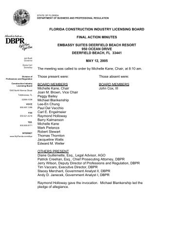 DBPR Letterhead Template - MyFloridaLicense.com