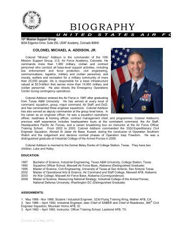 air force bio template airman scholar sp05 united states air force academy air force bio template airman scholar sp05 united states air force academy