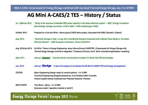 AG Mini-A-CAES/2-TES: Above Ground Compressed Air Energy Storage 1 ...