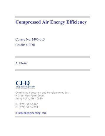 Compressed Air Energy Efficiency - CED Engineering