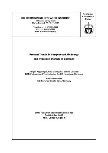 Present trends in compressed air energy and hydrogen storage in ...