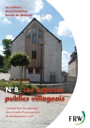 N°8 Les espaces publics villageois - Fondation rurale de Wallonie