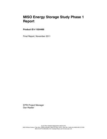 MISO Energy Storage Study Phase 1 Report - Utility Wind ...