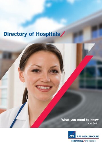 Directory of Hospitals - AXA PPP healthcare