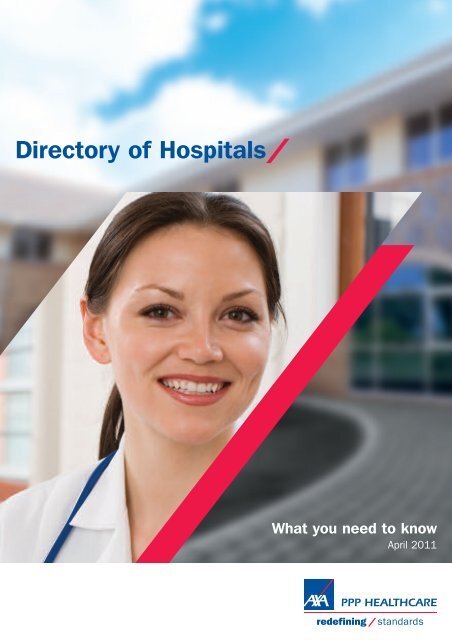 Directory of Hospitals - AXA PPP healthcare