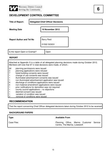 Item 6 - Waveney District Council