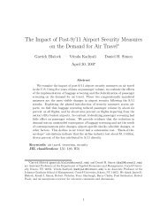 The Impact Of Post-9/11 Airport Security - Department of Applied ...