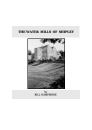 THE THE WATER MILLS OF SHIPLEY