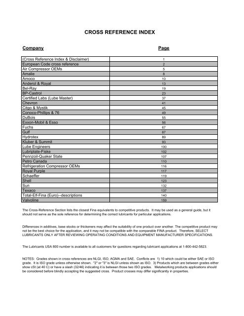 Prc Sealant Cross Reference Chart