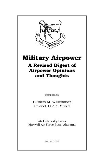 Military airpower - The Air University