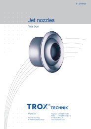 Jet nozzles type DUK - TROX