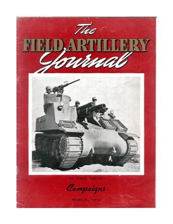 the field artillery journal - Fort Sill - U.S. Army